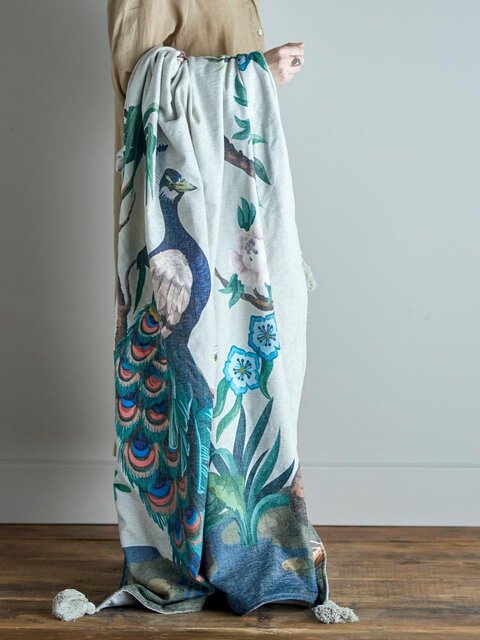 Bloomingville Peacock plaid groen Bloomingville Peacock plaid groen