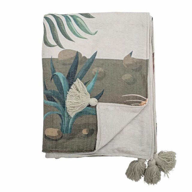 Bloomingville Peacock plaid green