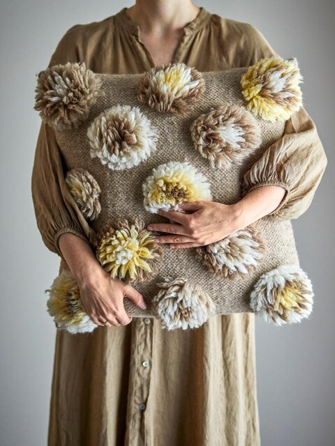 Bloomingville Somma Kissen gelb