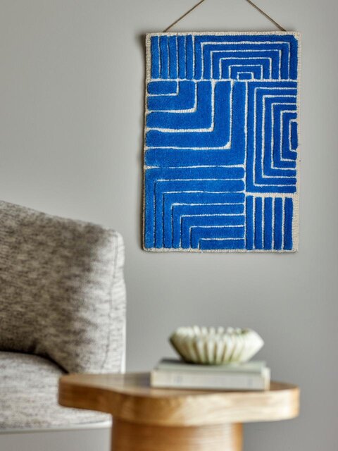 Bloomingville Velva wanddecoratie blauw