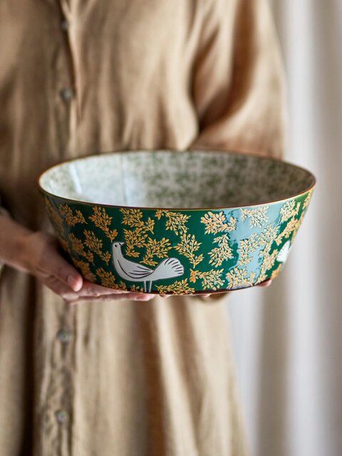 Bloomingville Hezha Bowl Green
