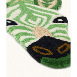 Doing Goods Grasfarbener Zebra-Teppich L Doing Goods Grasfarbener Zebra-Teppich L