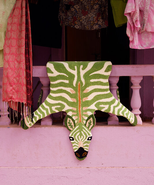 Doing Goods Grassy zebra rug L Doing Goods Grassy zebra rug L