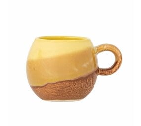 Bloomingville Paula mokken geel set van 4 stuks