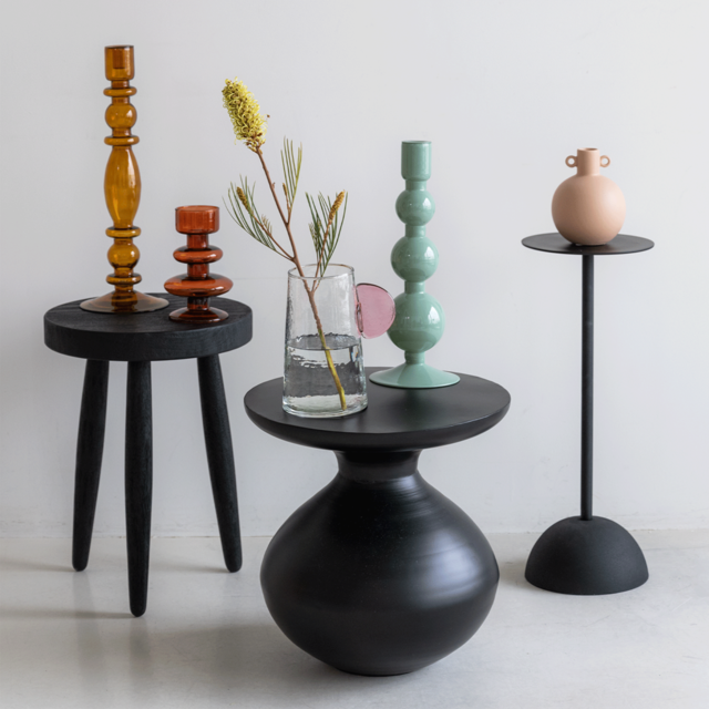 Urban Nature Culture Table d'appoint ventre noir