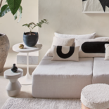 Urban Nature Culture Table d'appoint blanche laquée brillante