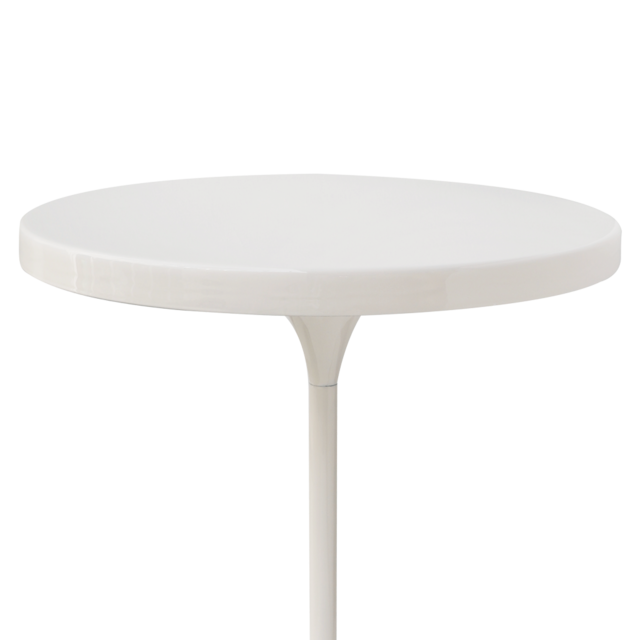 Urban Nature Culture Table d'appoint blanche laquée brillante