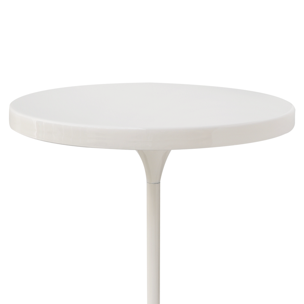 Urban Nature Culture Mesa auxiliar blanca de alto brillo