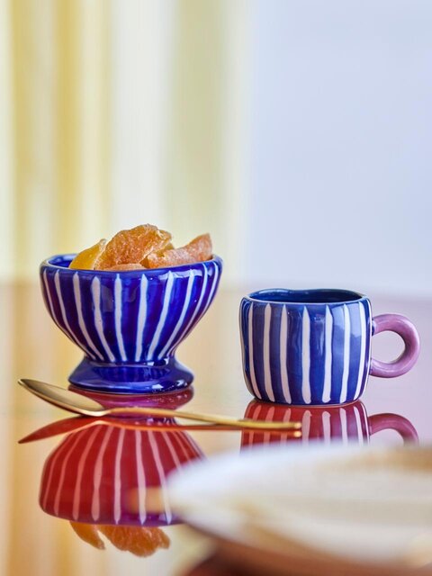 Bloomingville Nini schaaltjes blauw set van 6 stuks Bloomingville Nini schaaltjes blauw set van 6 stuks