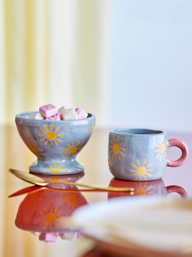 Bloomingville Nini skålar blå/gula set med 6 delar