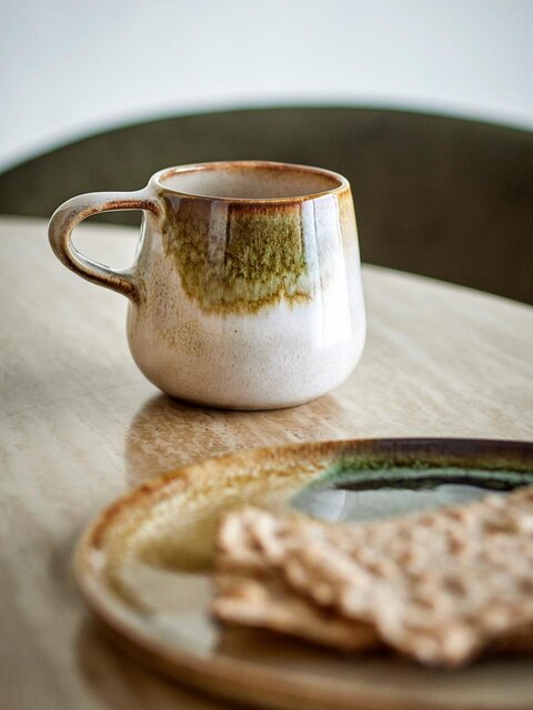 Bloomingville Ensemble de 6 tasses Jules vertes