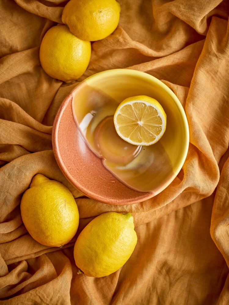 Bloomingville Paula yellow bowls set of 4 pieces