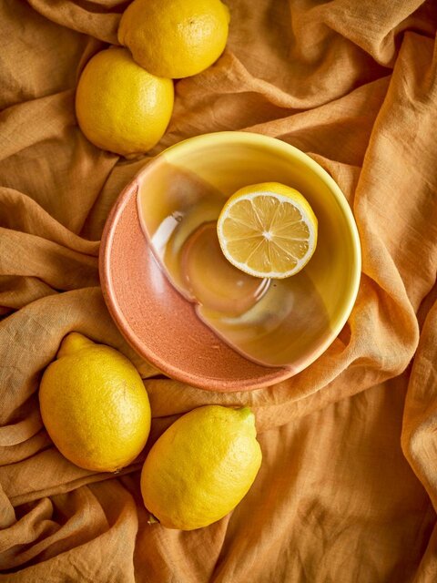 Bloomingville Paula gula skålar set med 4 delar