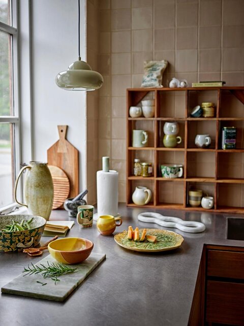 Bloomingville Paula gule skåle sæt med 4 dele