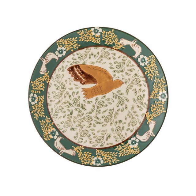 Bloomingville Hezha plates green set of 6 pieces Bloomingville Hezha plates green set of 6 pieces