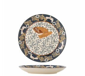 Bloomingville Hezha plates blue set of 6 pieces