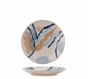 Bloomingville Assiettes Imogen bleues, lot de 6 pièces