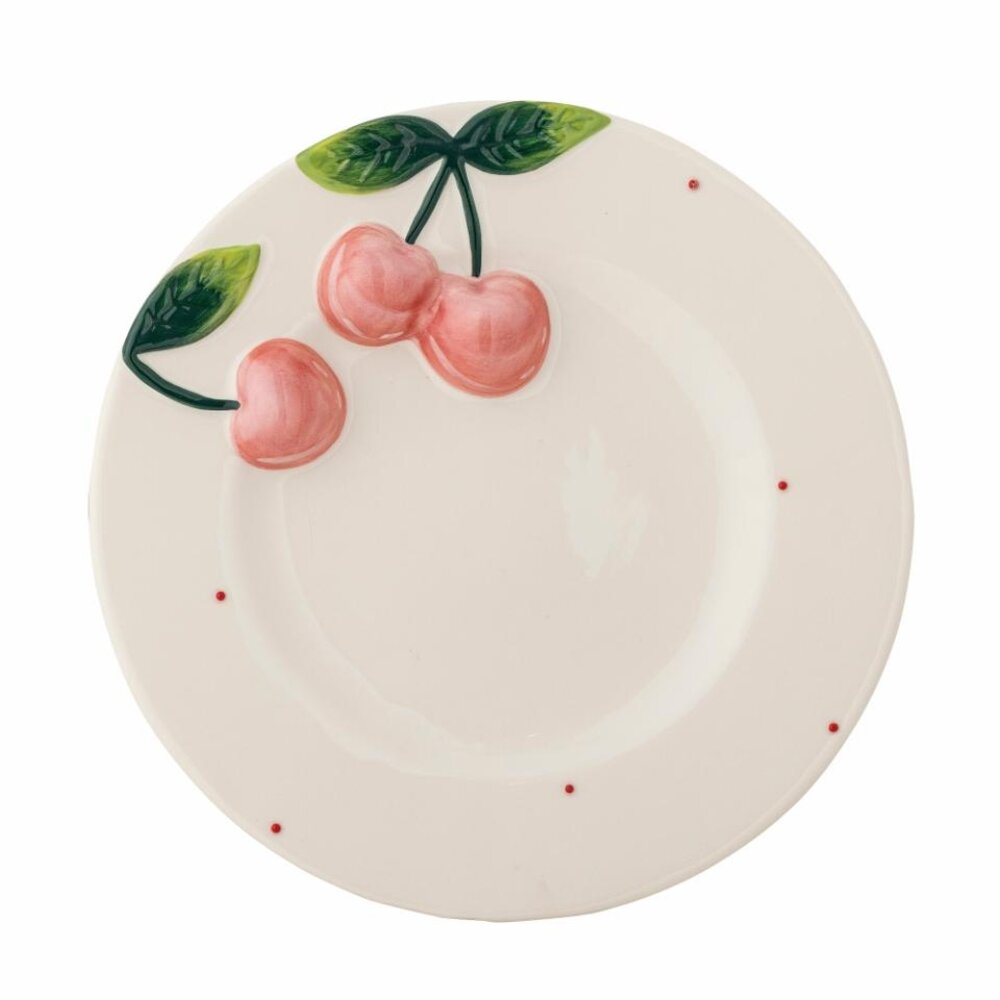 Bloomingville Berrie tallerkener rosa sett med 6 deler Bloomingville Berrie tallerkener rosa sett med 6 deler