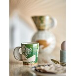 Bloomingville Hezha mugs green set of 4 pieces