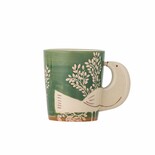 Bloomingville Juego de 4 tazas verdes Hezha