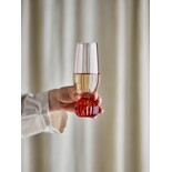 Bloomingville Taurin champagne glasses pink set of 6 pieces Bloomingville Taurin champagne glasses pink set of 6 pieces