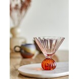 Bloomingville Taurin cocktail glasses pink set of 6 pieces