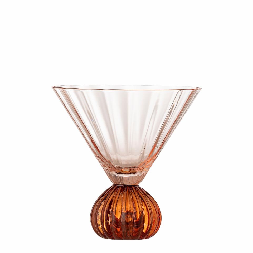 Bloomingville Taurin cocktail glazen roze set van 6 stuks