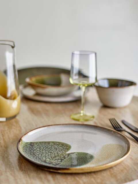 Bloomingville Jules plates green set of 4 pieces Bloomingville Jules plates green set of 4 pieces