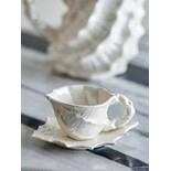 Bloomingville Juego de taza y platillo Shellie de 6 piezas Bloomingville Juego de taza y platillo Shellie de 6 piezas