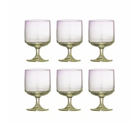 Bloomingville Luciana purple glasses set of 6 pieces Bloomingville Luciana purple glasses set of 6 pieces