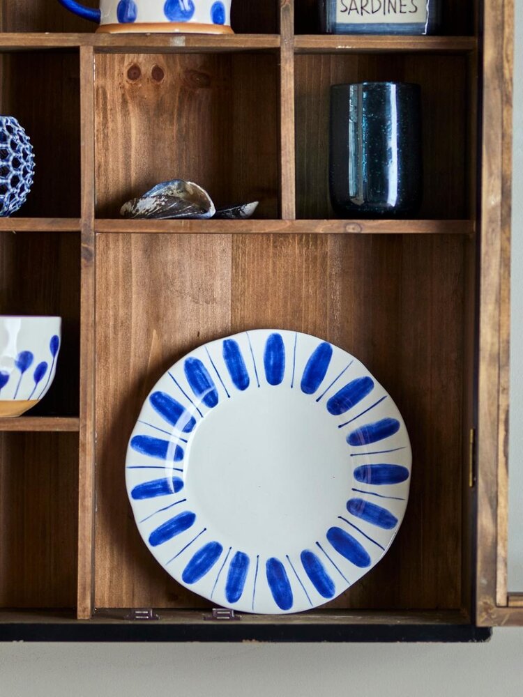 Bloomingville Piatti Linora blu set 3 pezzi