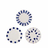 Bloomingville Linora borden blauw set van 3 stuks Bloomingville Linora borden blauw set van 3 stuks
