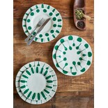 Bloomingville Platos Linora verdes set de 3 piezas Bloomingville Platos Linora verdes set de 3 piezas