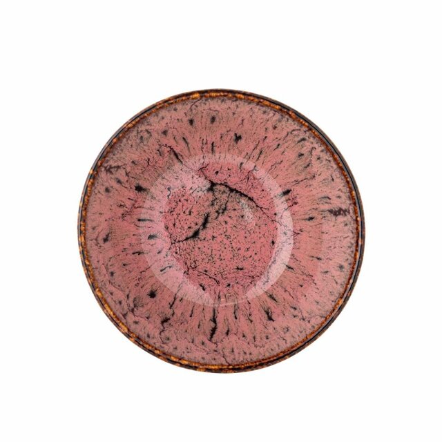 Bloomingville Juego de 4 cuencos Rayen color rosa