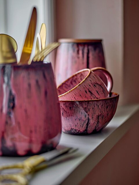 Bloomingville Rayen schalen roze set van 4 stuks