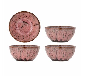 Bloomingville Rayen Schüsseln, rosa, 4er-Set