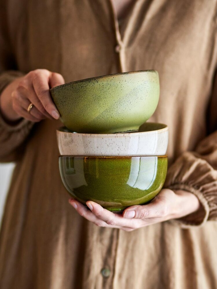 Bloomingville Addison schalen groen set van 3 stuks Bloomingville Addison schalen groen set van 3 stuks