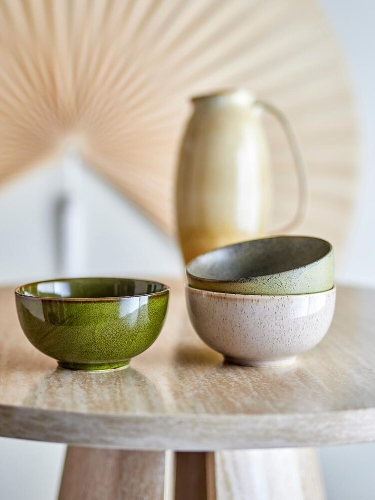 Bloomingville Addison schalen groen set van 3 stuks Bloomingville Addison schalen groen set van 3 stuks