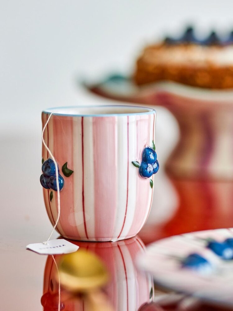 Bloomingville Carry kopjes roze set van 4 stuks Bloomingville Carry kopjes roze set van 4 stuks