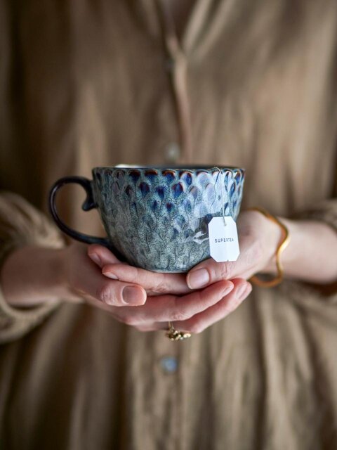 Bloomingville Ensemble de 4 tasses Katrina grises