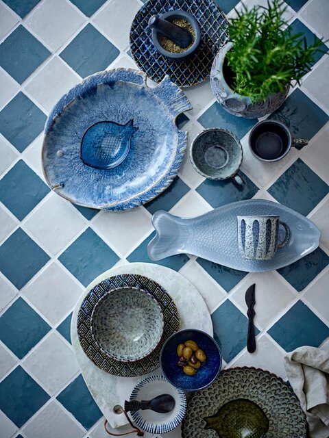 Bloomingville Ensemble de 4 tasses Katrina grises