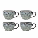 Bloomingville Ensemble de 4 tasses Katrina grises