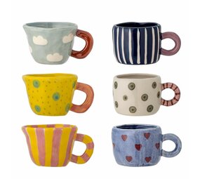 Bloomingville Nini mokken multipack set van 6 stuks