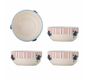 Bloomingville Ensemble de 4 bols roses