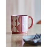 Bloomingville Saul mugs pink set of 4 pieces