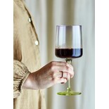 Bloomingville Luciana wijnglazen groen set van 6 stuks Bloomingville Luciana wijnglazen groen set van 6 stuks