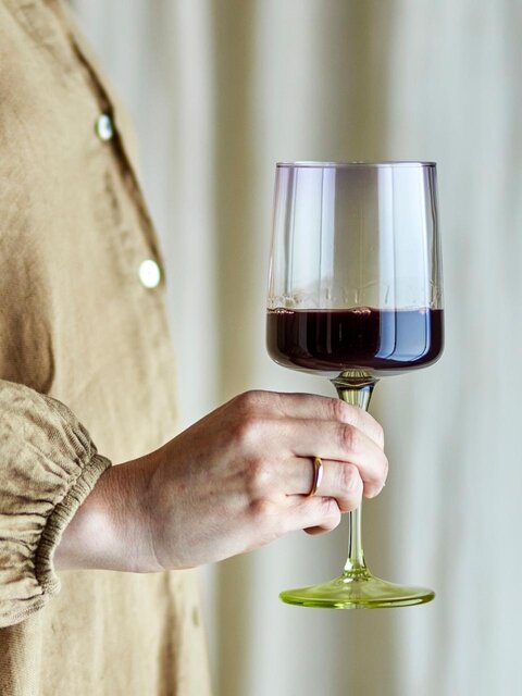 Bloomingville Bicchieri da vino Luciana verdi set da 6 pezzi Bloomingville Bicchieri da vino Luciana verdi set da 6 pezzi