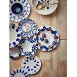 Bloomingville Platos Linora azules Ø28cm set de 3 piezas