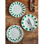Bloomingville Piatti Linora verdi Ø28cm set 3 pezzi Bloomingville Piatti Linora verdi Ø28cm set 3 pezzi