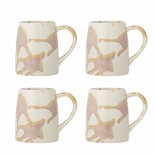 Bloomingville Set di 4 tazze Winnie rosa/crema Bloomingville Set di 4 tazze Winnie rosa/crema